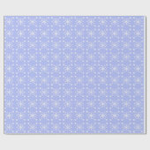 Decoratief kerstsnowflake Blue & White Cadeaupapier (Vlak)