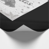 Decoratief kerstversiering Elegant Black Cadeaupapier (Hoek)