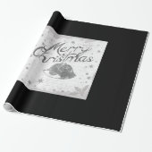 Decoratief kerstversiering Elegant Black Cadeaupapier (Uitgerold)