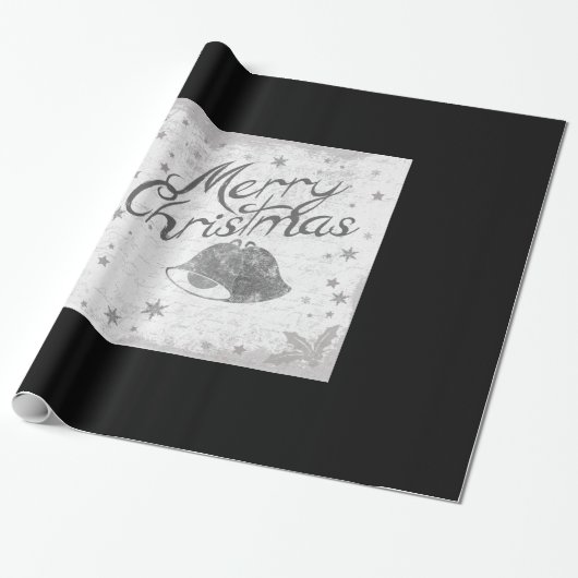 Decoratief kerstversiering Elegant Black Cadeaupapier (Uitgerold)
