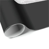 Decoratief kerstversiering Elegant Black Cadeaupapier (Rol Hoek)