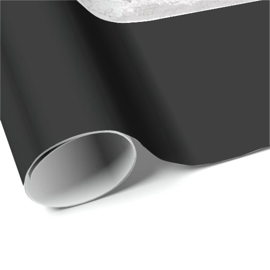 Decoratief kerstversiering Elegant Black Cadeaupapier (Rol Hoek)