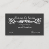 Decoratief  Klassic Royal Motif Design Visitekaartje (Achterkant)