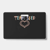 decoratief kleurig team sped squad badge (Achterkant)