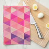 Decoratief kleurrijk driehoekspatroon theedoek (Quarter Fold)