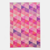 Decoratief kleurrijk driehoekspatroon theedoek (Verticaal)