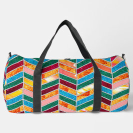 Decoratief kleurrijk geruit patroon plunjezak