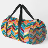 Decoratief kleurrijk geruit patroon plunjezak (Rechterhoek)