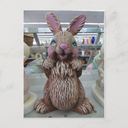 Decoratief konijn briefkaart (Voorkant)