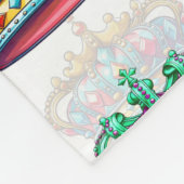 Decoratief Koninklijk Kroonpatroon Fleece Deken (Hoek)