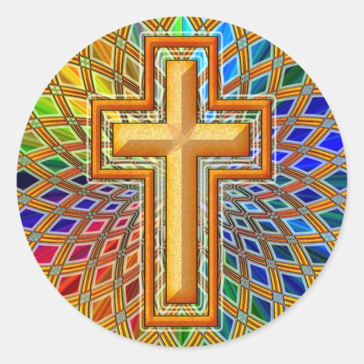 DECORATIEF KROSS RONDE STICKER (Voorkant)