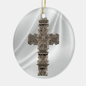 Decoratief kruis keramisch ornament (Links)