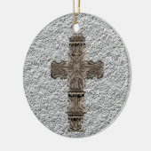Decoratief kruisbeeld keramisch ornament (Links)