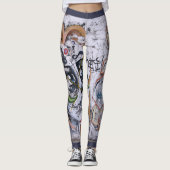 Decoratief kunstontwerp leggings (Voorkant)