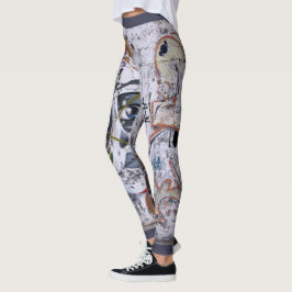 Decoratief kunstontwerp leggings