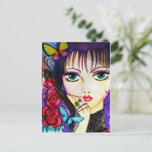 decoratief kunstwerk voor Bright manga Briefkaart (Staand voorkant)