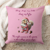 Decoratief kussen voor kinderen met cartoon eekhoo (Deken)