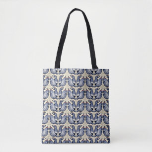 Decoratief kwartelvogelpatroon Tas