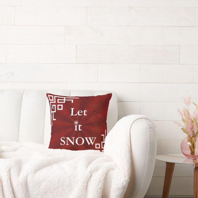 Decoratief laat het sneeuwkristal snowflake kerst kussen (Bank)
