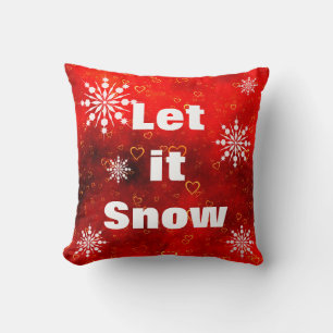 Decoratief laat het sneeuwkristal snowflake kerst kussen