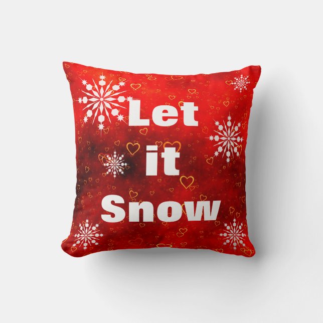 Decoratief laat het sneeuwkristal snowflake kerst kussen (Voorkant)