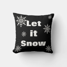 Decoratief laat het sneeuwkristal snowflake kerst kussen