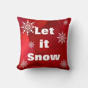 Decoratief laat het sneeuwkristal snowflake kerst kussen