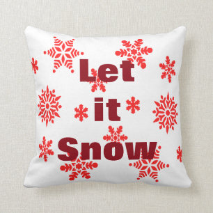 Decoratief laat het sneeuwkristal snowflake kerst kussen