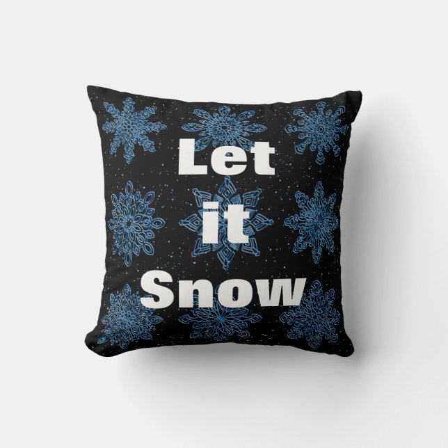 Decoratief laat het sneeuwkristal snowflake kerst kussen (Voorkant)