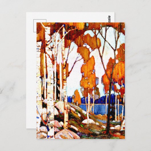 Decoratief landschap door Tom Thomson Briefkaart (Voorkant / Achterkant)