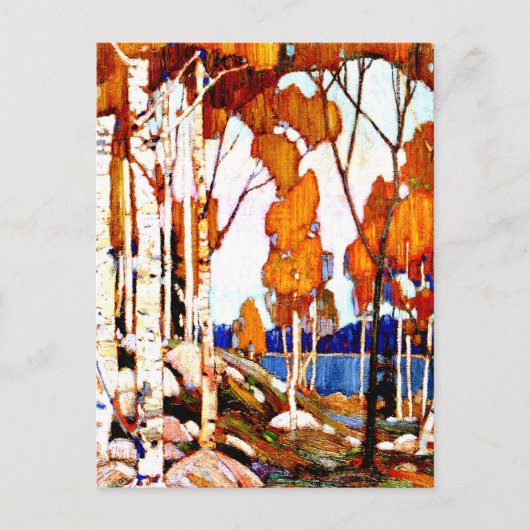 Decoratief landschap door Tom Thomson Briefkaart (Voorkant)