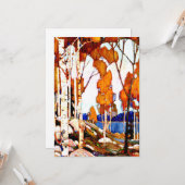 Decoratief landschap door Tom Thomson Kaart (Voorkant / Achterkant in situ)