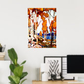 Decoratief landschap door Tom Thomson Poster (Thuiskantoor)