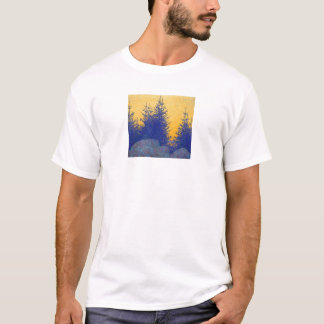 decoratief landschap van 6 inch t-shirt