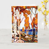 Decoratief landschap van Tom Thomson Kaart (Gele Bloem)