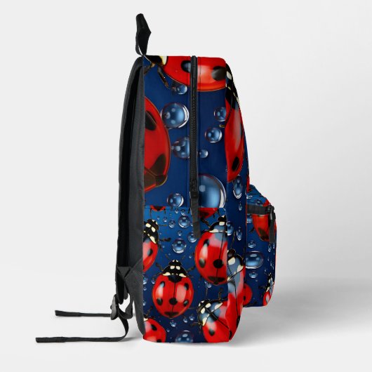 Decoratief lieveheersbeestje patroon bedrukte rugzak (Links)