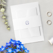 Decoratief Lijst Custom Floral Wedding Monogram Uitnodigingen Wikkel