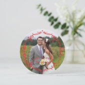 Decoratief Lijst Holiday Kaart - Rood (Staand voorkant)