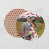 Decoratief Lijst Holiday Kaart - Rood (Voorkant / Achterkant)