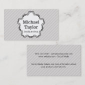 Decoratief Lijst/linnen lijnen Visitekaartje (Voorkant / Achterkant)