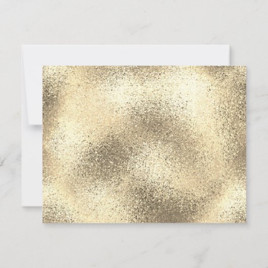 Decoratief Lijst Rand Licht blauw RSVP Kaartje (Achterkant)