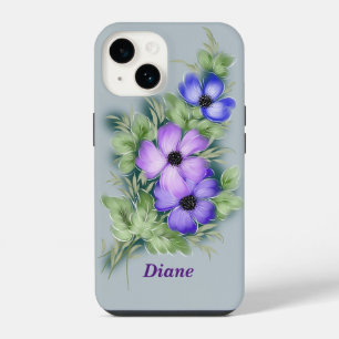 Decoratief Lila iPhone 14 Hoesje