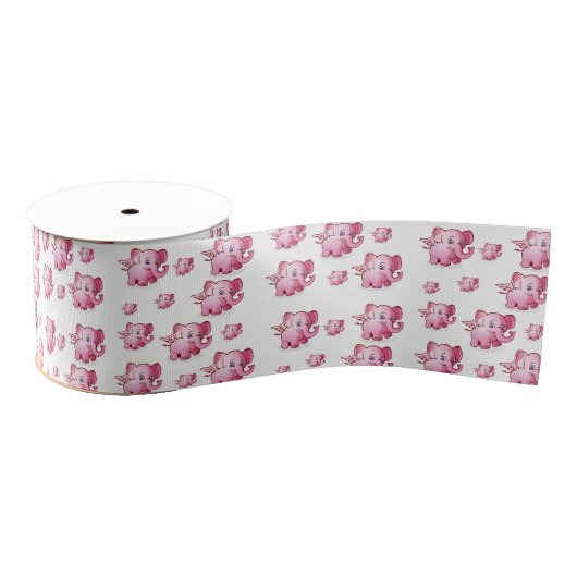 decoratief lint roze varkens (Spoel)