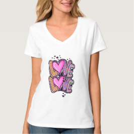 Decoratief 'Love' T-shirt - Stijlvol en oprecht