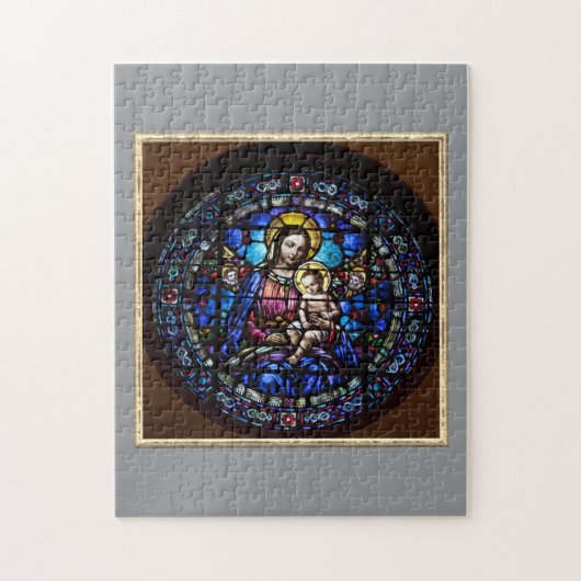 Decoratief Madonna en kind Legpuzzel (Verticaal)