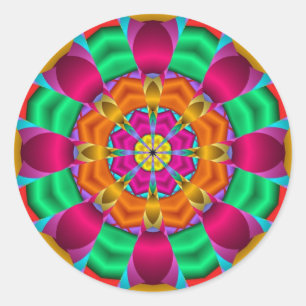 Decoratief Mandala sticker Bloem Heart