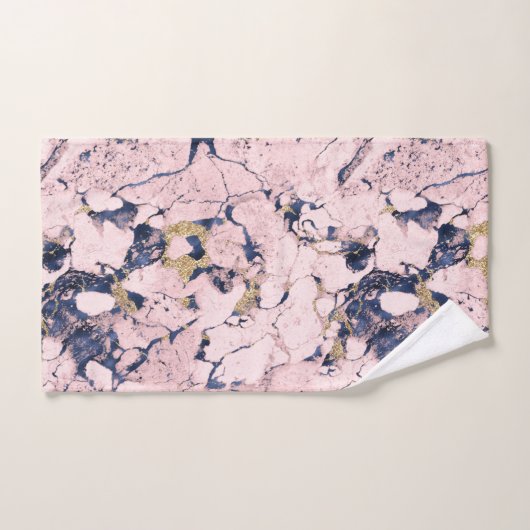 Decoratief marmer op bad handdoek (Handdoek)