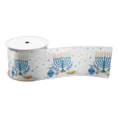 Decoratief Menorah Hanukkah Holiday Satijnen Lint (Spoel)