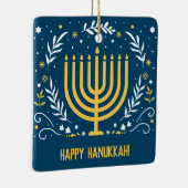 Decoratief Menorah Hanukkah Keramisch Ornament (Rechts)