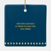 Decoratief Menorah Hanukkah Keramisch Ornament (Achterkant)